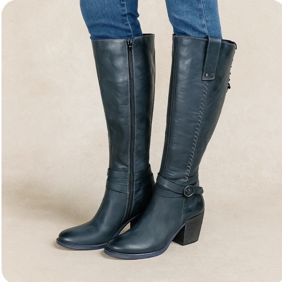 Roan by BedStu Garner Gray Leather Riding Boots Size 7 - Picture 1 of 15